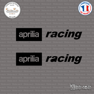 2 Stickers Aprilia Racing