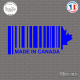 Sticker Code Barre Made in Canada Sticks-em.fr Couleurs au choix