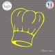 Sticker Toque Chef Cuisine Sticks-em.fr Couleurs au choix