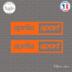 2 Stickers Aprilia Sport Sticks-em.fr Couleurs au choix