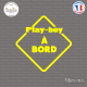 Sticker Play-boy à bord Sticks-em.fr Couleurs au choix