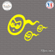 Sticker JDM course spermator Sticks-em.fr Couleurs au choix