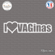Sticker JDM I love VAGinas Sticks-em.fr Couleurs au choix