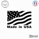 Sticker Drapeau Made in USA Sticks-em.fr Couleurs au choix