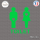Sticker WC Toilet Mixte Sticks-em.fr Couleurs au choix