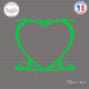 Sticker Heart Coeur Sticks-em.fr Couleurs au choix