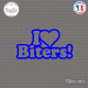 Sticker JDM I Love Biters! Sticks-em.fr Couleurs au choix