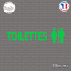 Sticker Mural Toilettes Mixtes Sticks-em.fr Couleurs au choix