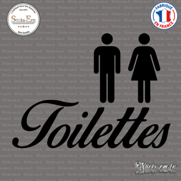 Sticker Panneau toilettes