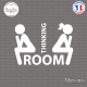 Sticker Toilettes Thinking Room Sticks-em.fr Couleurs au choix