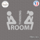 Sticker Toilettes Thinking Room Sticks-em.fr Couleurs au choix