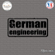 Sticker JDM German Engineering Sticks-em.fr Couleurs au choix