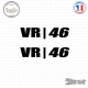 2 Stickers Valentino Rossi VR-46 Sticks-em.fr Couleurs au choix