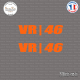 2 Stickers Valentino Rossi VR-46 Sticks-em.fr Couleurs au choix