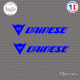 2 Stickers Logo Dainese Sticks-em.fr Couleurs au choix