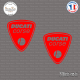 2 Stickers Ducati Corse Sticks-em.fr Couleurs au choix