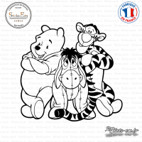 Sticker Winnie the Pooh Sticks-em.fr Couleurs au choix