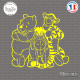 Sticker Winnie the Pooh Sticks-em.fr Couleurs au choix