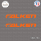2 Stickers Falken Sticks-em.fr Couleurs au choix