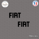 2 Stickers Fiat Logo Sticks-em.fr Couleurs au choix