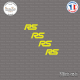 4 Stickers RS Logo Sticks-em.fr Couleurs au choix