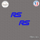 2 Stickers RS Logo Sticks-em.fr Couleurs au choix