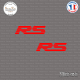 2 Stickers RS Logo V2 Sticks-em.fr Couleurs au choix