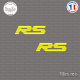 2 Stickers RS Logo V2 Sticks-em.fr Couleurs au choix
