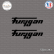 2 Stickers Furygan Sticks-em.fr Couleurs au choix