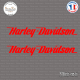 2 Stickers Harley Davidson Logo Sticks-em.fr Couleurs au choix