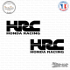 2 Stickers HONDA HRC