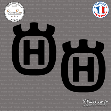 2 Stickers Husqvarna Logo
