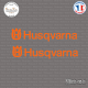 2 Stickers Husqvarna Sticks-em.fr Couleurs au choix
