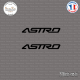 2 Stickers Chevrolet GM Astro Sticks-em.fr Couleurs au choix