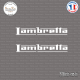 2 Stickers Lambretta Sticks-em.fr Couleurs au choix