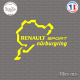 Sticker Renault Nurburgring Sticks-em.fr Couleurs au choix