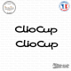 2 Stickers Renault Clio Cup