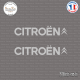 2 Stickers Citroën Sticks-em.fr Couleurs au choix