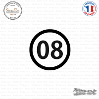 Sticker Département 08 Ardennes Charleville-Mézières Sticks-em.fr Couleurs au choix