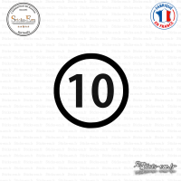 Sticker Département 10 Aube Troyes Champagne-Ardenne Sticks-em.fr Couleurs au choix