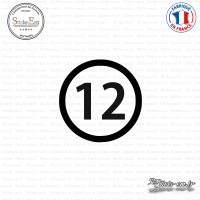 Sticker Département 12 Aveyron Rodez Midi-Pyrénées