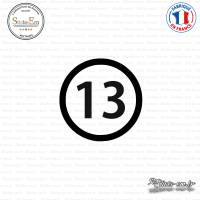 Sticker Département 13 Bouches-du-Rhône Marseille Aix Sticks-em.fr Couleurs au choix