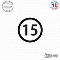 Sticker Département 15 Cantal Aurillac Auvergne Mauriac Sticks-em.fr Couleurs au choix