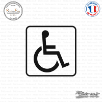 Sticker accès handicapé Sticks-em.fr Couleurs au choix