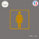 Sticker accès toilettes femmes Sticks-em.fr Couleurs au choix