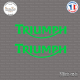 2 Stickers Logo Triumph Sticks-em.fr Couleurs au choix