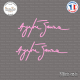2 Stickers Signature Ayrton Senna Sticks-em.fr Couleurs au choix