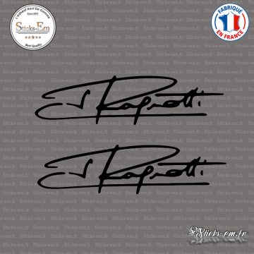 2 Stickers Signature Jean Ragnotti