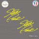 2 Stickers Signature Steve Park Sticks-em.fr Couleurs au choix