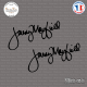 2 Stickers Signature Jeremy Mayfield Sticks-em.fr Couleurs au choix